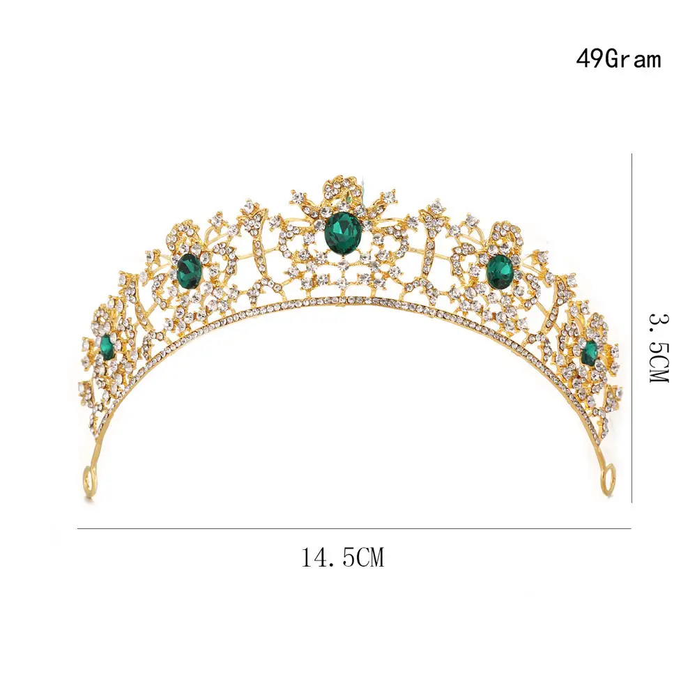 Big Crown European Baroque Wedding Princess Hair Accessories Vintage