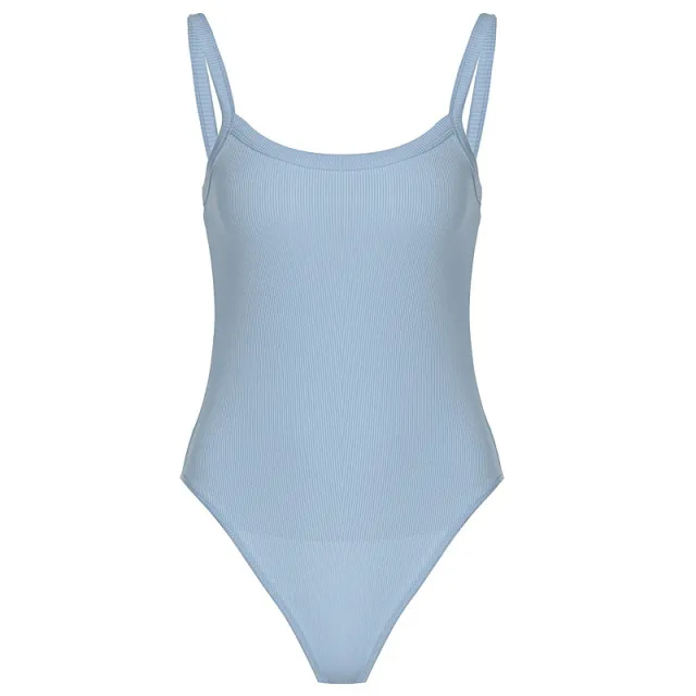 Summer Sexy Slim Slimming Bodysuit With Sling Blue - Shop at LoveMi