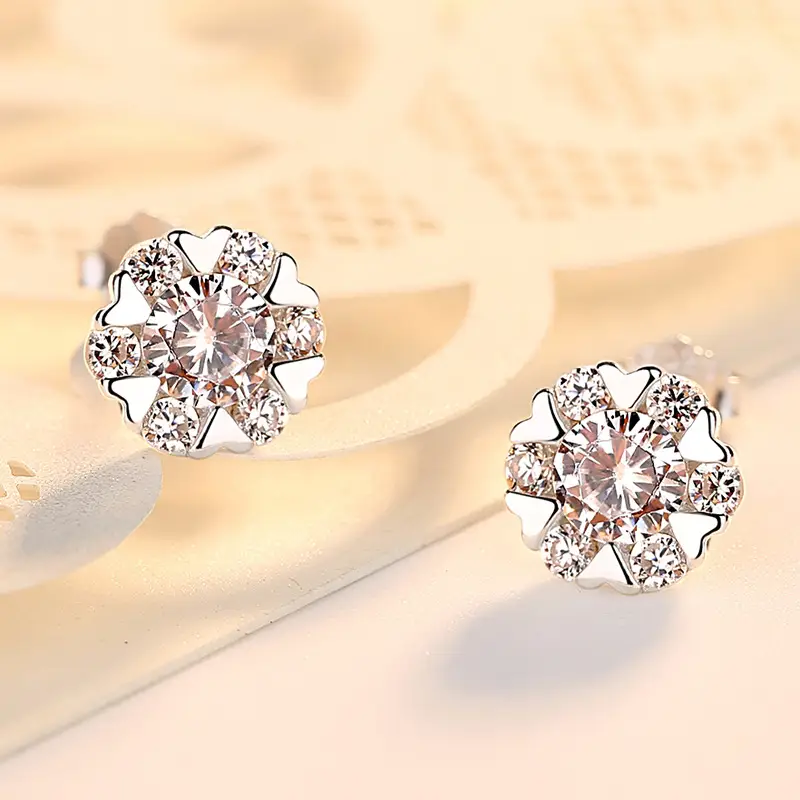Women's Jewelry Temperament Sweet Korean Earrings