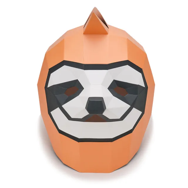 Sloth Funny Mask Paper Mold HeadgearDIY Material Party Orange - Shop at LoveMi