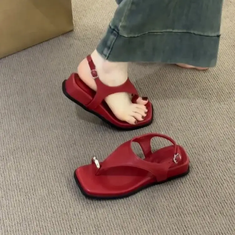 2025 Summer New French Vintage Roman Sandals