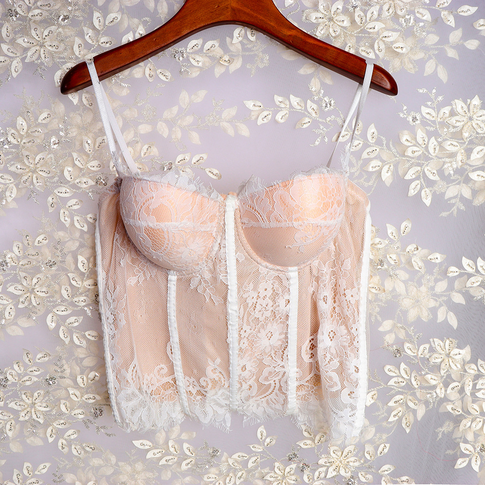 Title 4, Waist-hugging Sexy Lace Bottoming Undershirt Br...