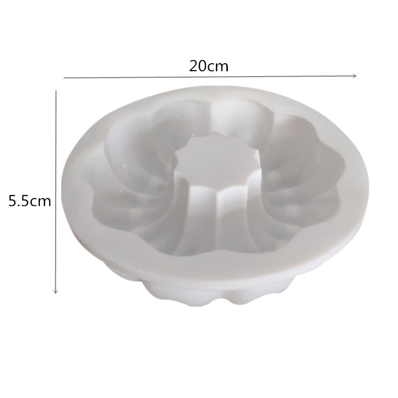 Title 5, White Silicone Mousse Cake Mould