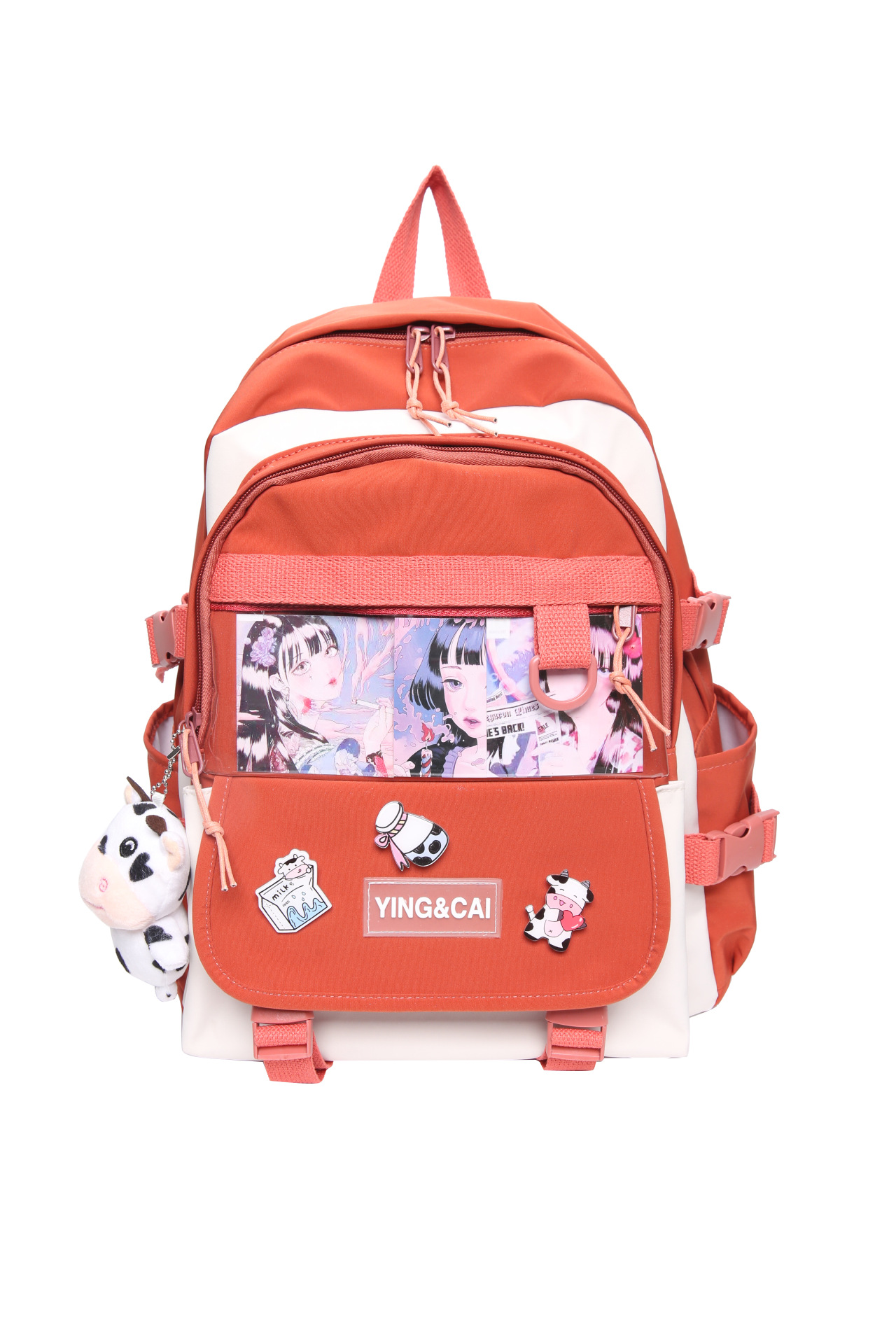 Harajuku Cute Contrast Color Large Capacity Backpack