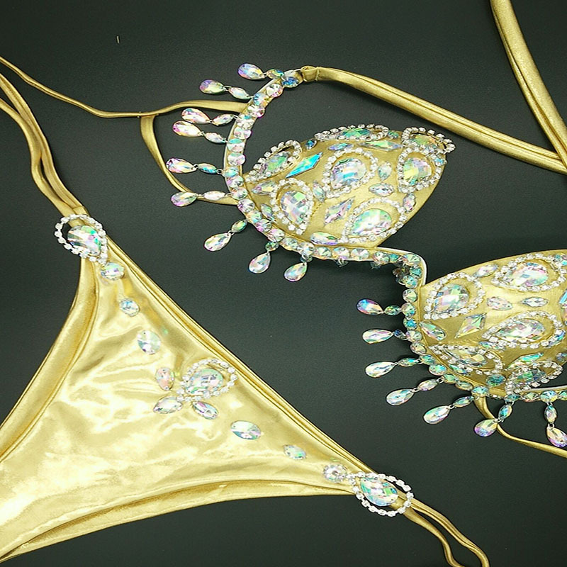 Ladies New Seam Diamond Bikini - Image 11