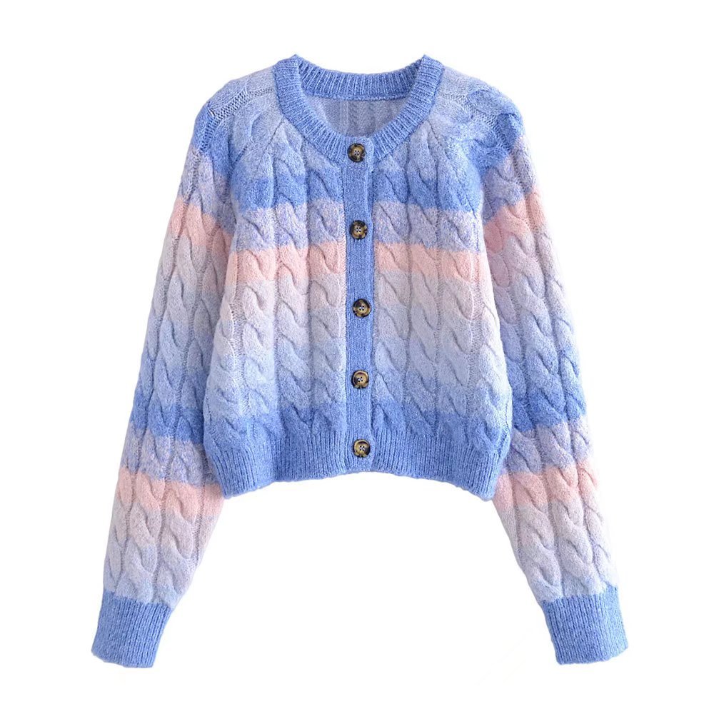 Women's Eight Strand Knitted Sweater Knitted Coat