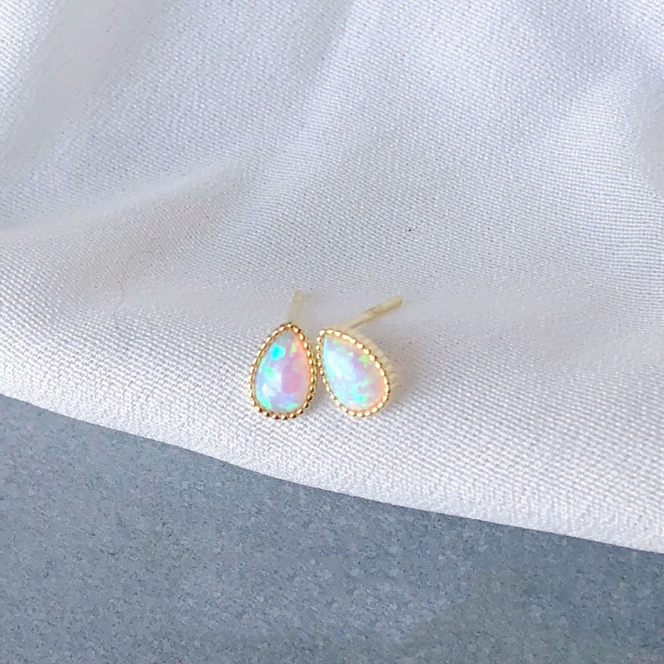 Women's Fashion Symphony Opal Stud Earrings