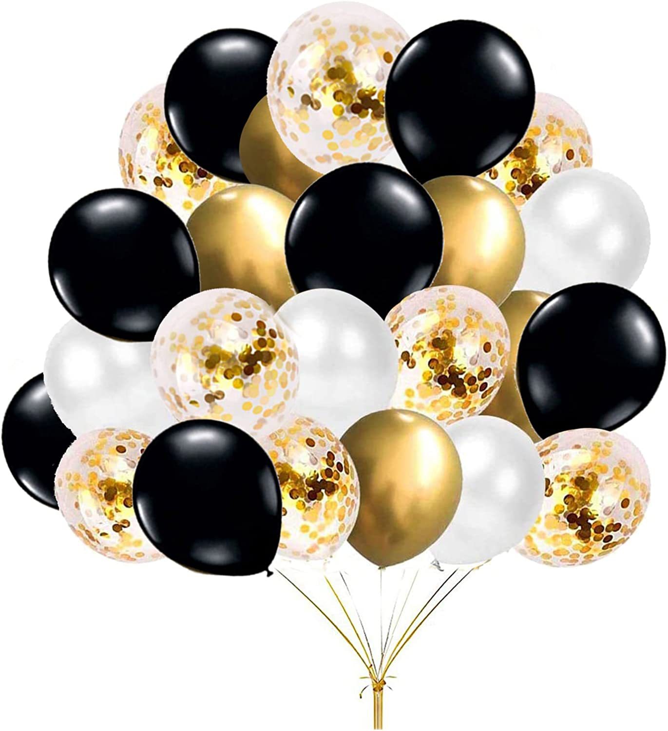 Title 1, 60PCs Latex Sequins Combination Balloon Beam Metal