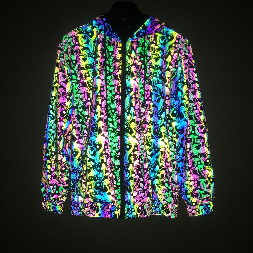 Symphony Luminous Jacket Windbreaker Reflective Hooded Jacket