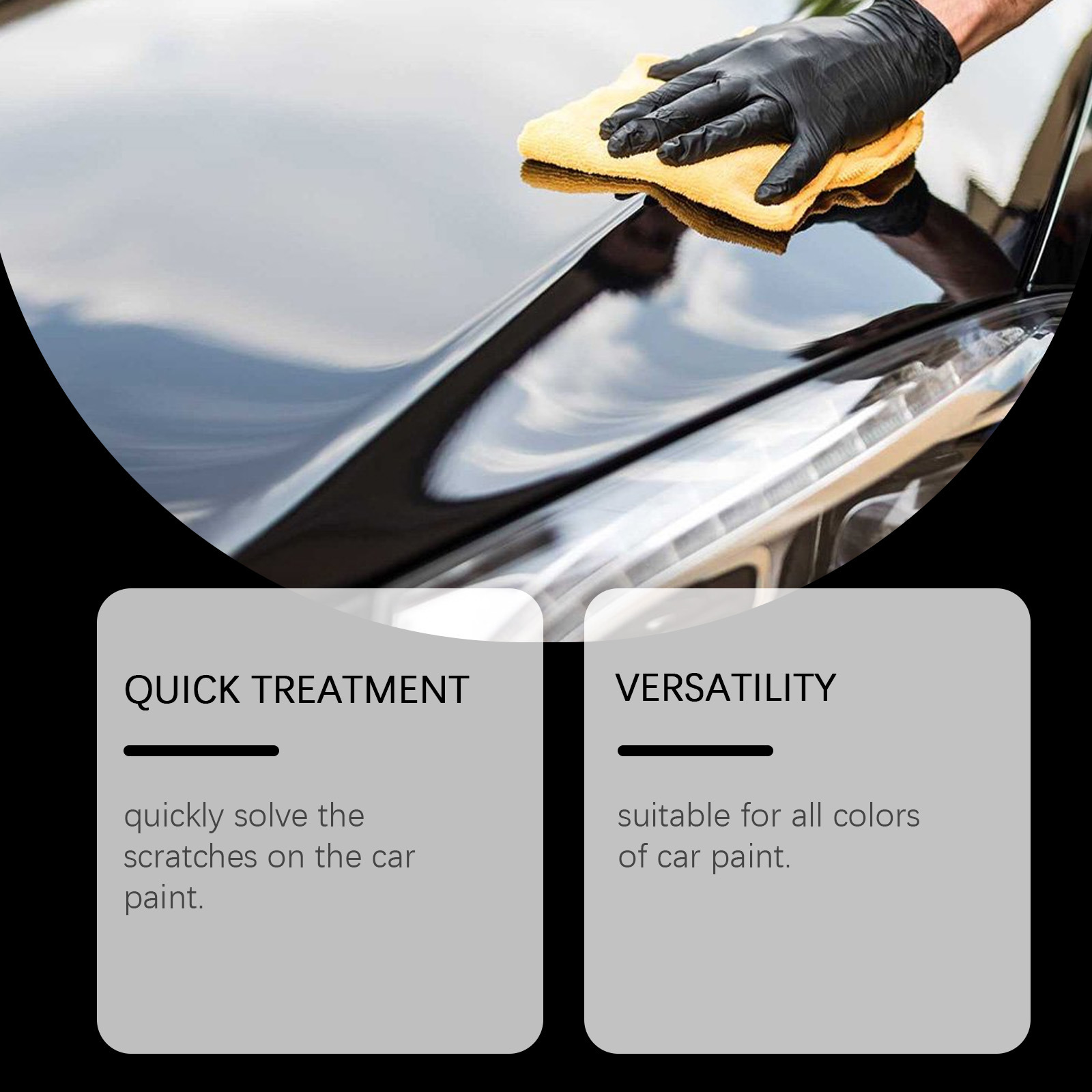 West Moon Cross-Border Exclusive Supply RAYHONG Car Scratch Remover Quick Scratch Removal, Cleaning, Easy To Use, In Stock