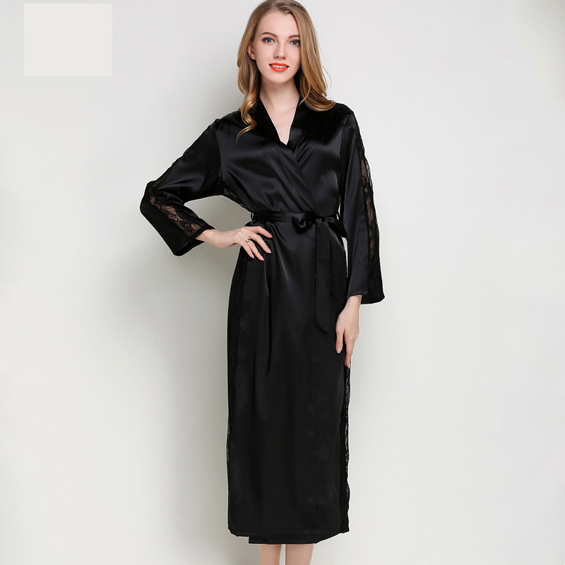 Title 4, Fashion Ladies Pajamas Imitation Silk Nightgown...