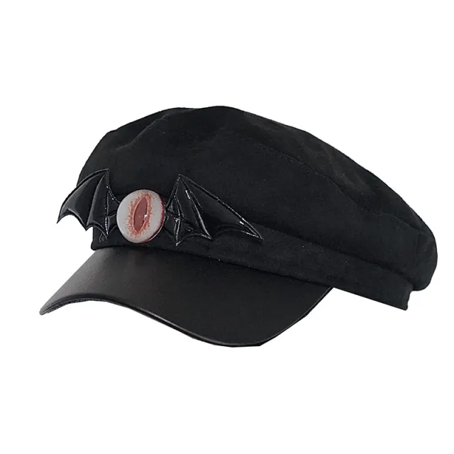 Original Dark Bat Eyeball Beret Black - Shop at LoveMi