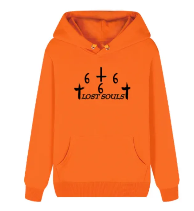 Korean Version Loose Hooded Sweater Orange - Shop at LoveMi