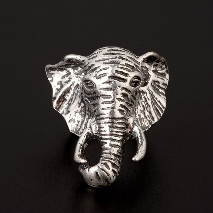 Elephant Ring Male Trendsetter Hip Hop Retro Fashion Ring