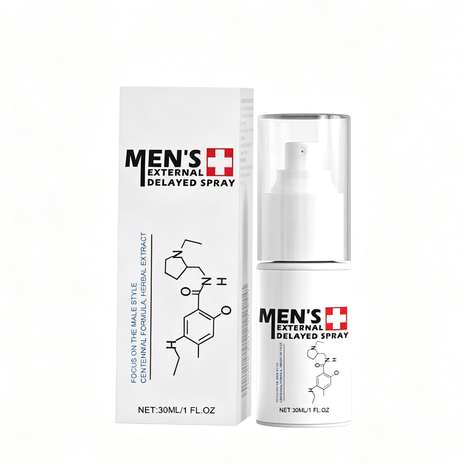 Men's External Care Spray, Intimate Delay Spray For Men, Reduce Sensitivity & Boost Stamina, 30ml Natural Gentle Formula