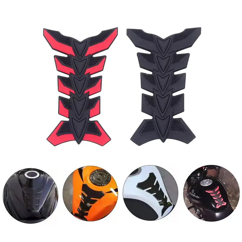 3D Motorcycle Fuel Tank Fishbone Rubber Sticker