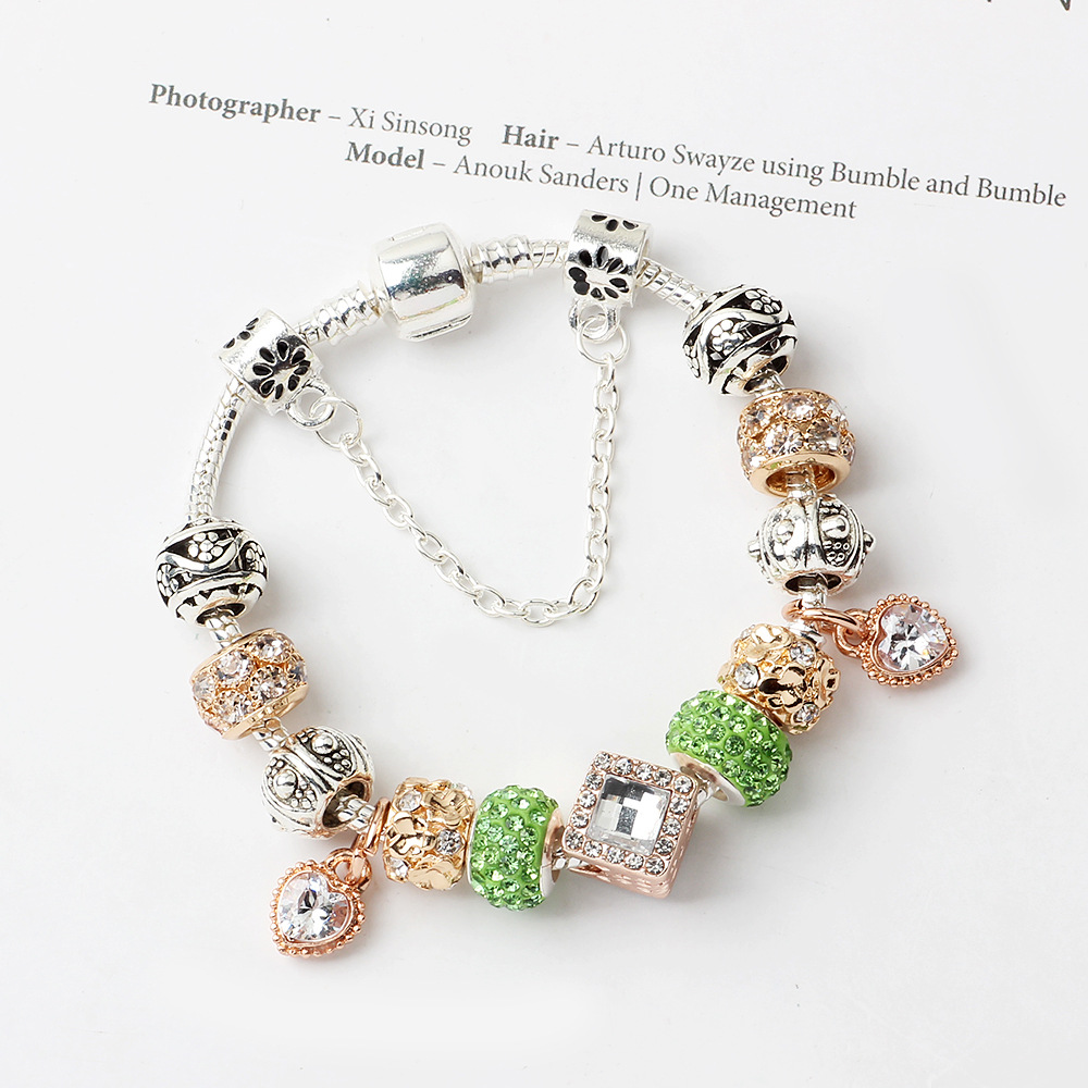 Title 2, Diamond Beaded Bright Love DIY Bracelet