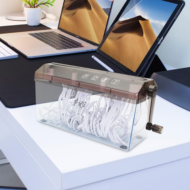 Portable A6 A4 Paper Hand Shredder Manual Straight Cut Home Office — image 6