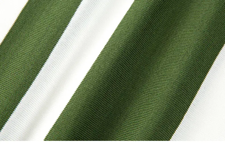Fashion Striped Splicing Knitwear