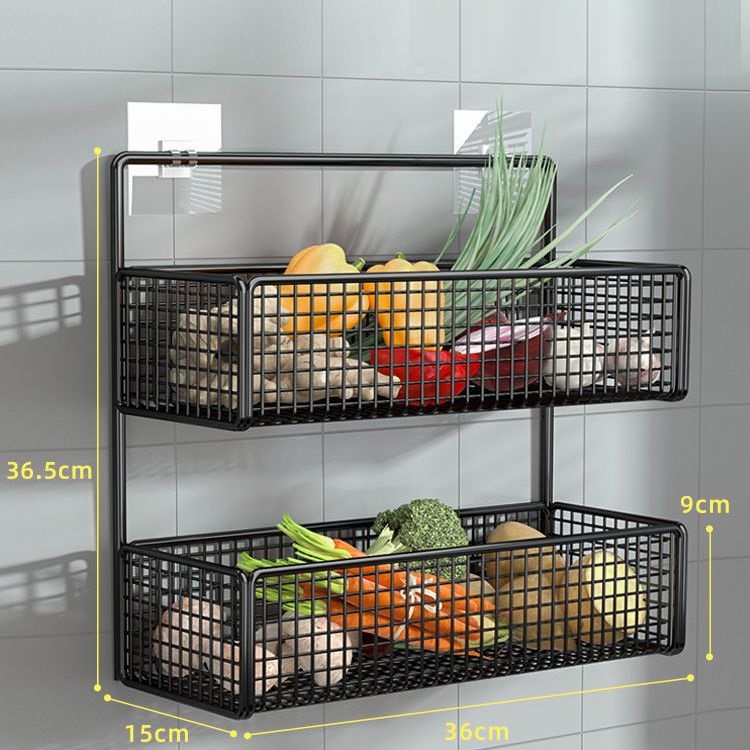 Title 3, Non Perforated Wall Kitchen Basket Shelf