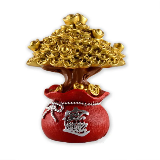 Fortune Tree Dress Up Car Home TV Cabinet Decoration Silver - Shop at LoveMi