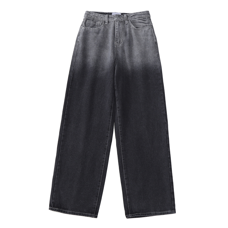 Loose Slim Straight Wide Leg Trousers Black - Shop at LoveMi