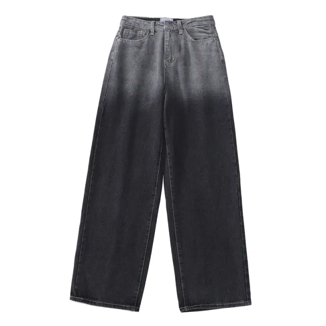 Loose Slim Straight Wide Leg Trousers Black - Shop at LoveMi