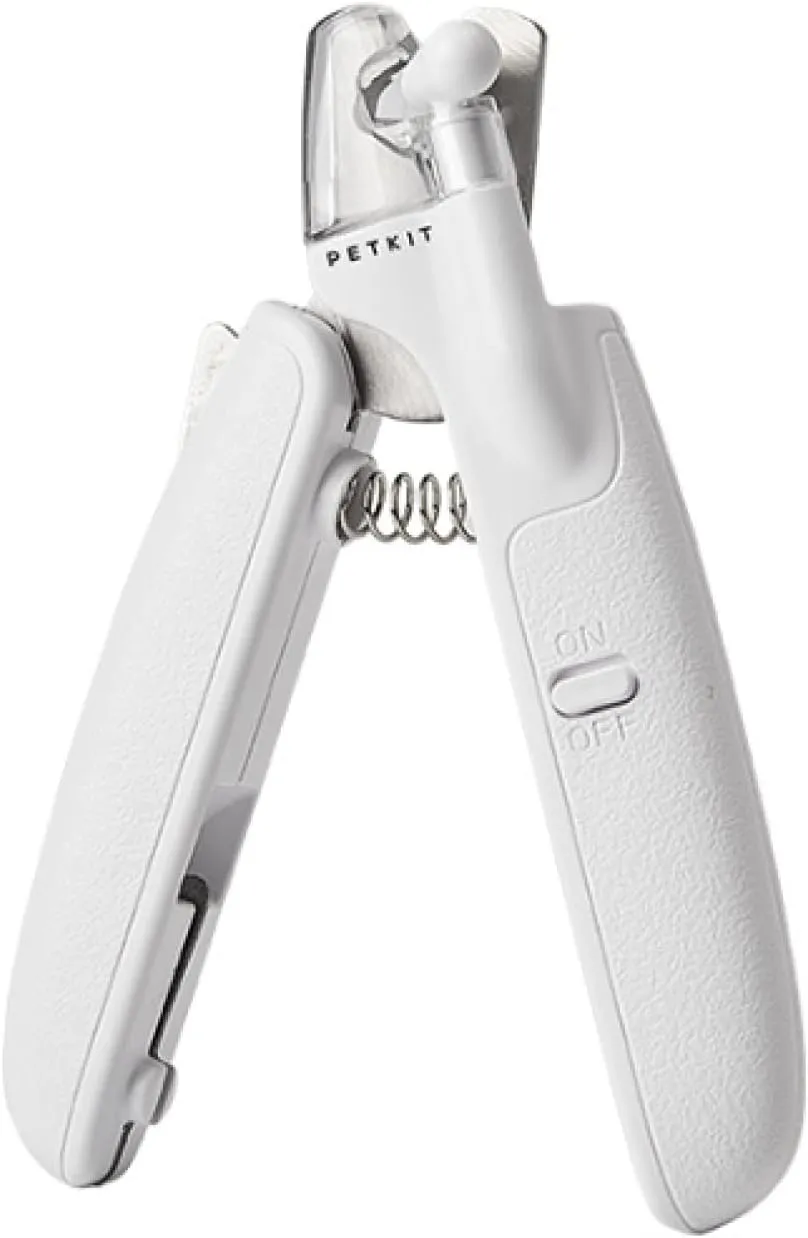 Pet Products Cat Nail Scissors Dog Nail Clippers Cat Nail Scissors With LED Nail Clipper - White