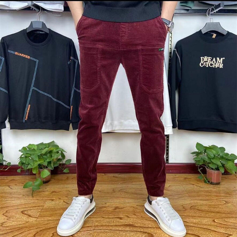 Title 1, Mens Six Pocket Velvet Casual Pants Corduroy S...