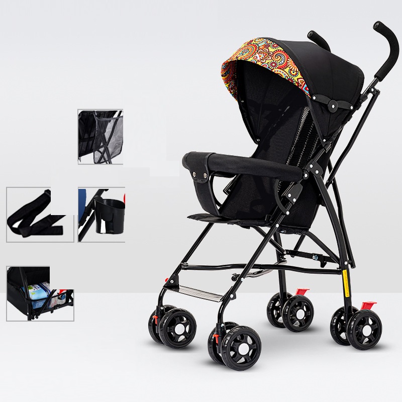 Sit And Lie Down Baby Portable Folding Simple Trolley — foto 13