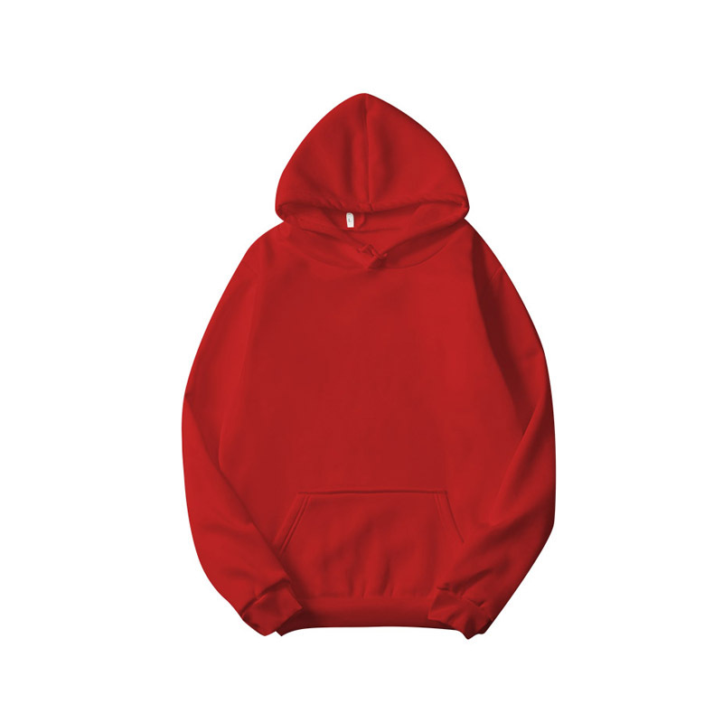 Title 2, Pure Color Casual Printed Hooded Sweatshirt