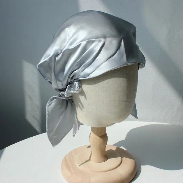 Silk Fabric Breathable Night Housework Silver - Shop at LoveMi