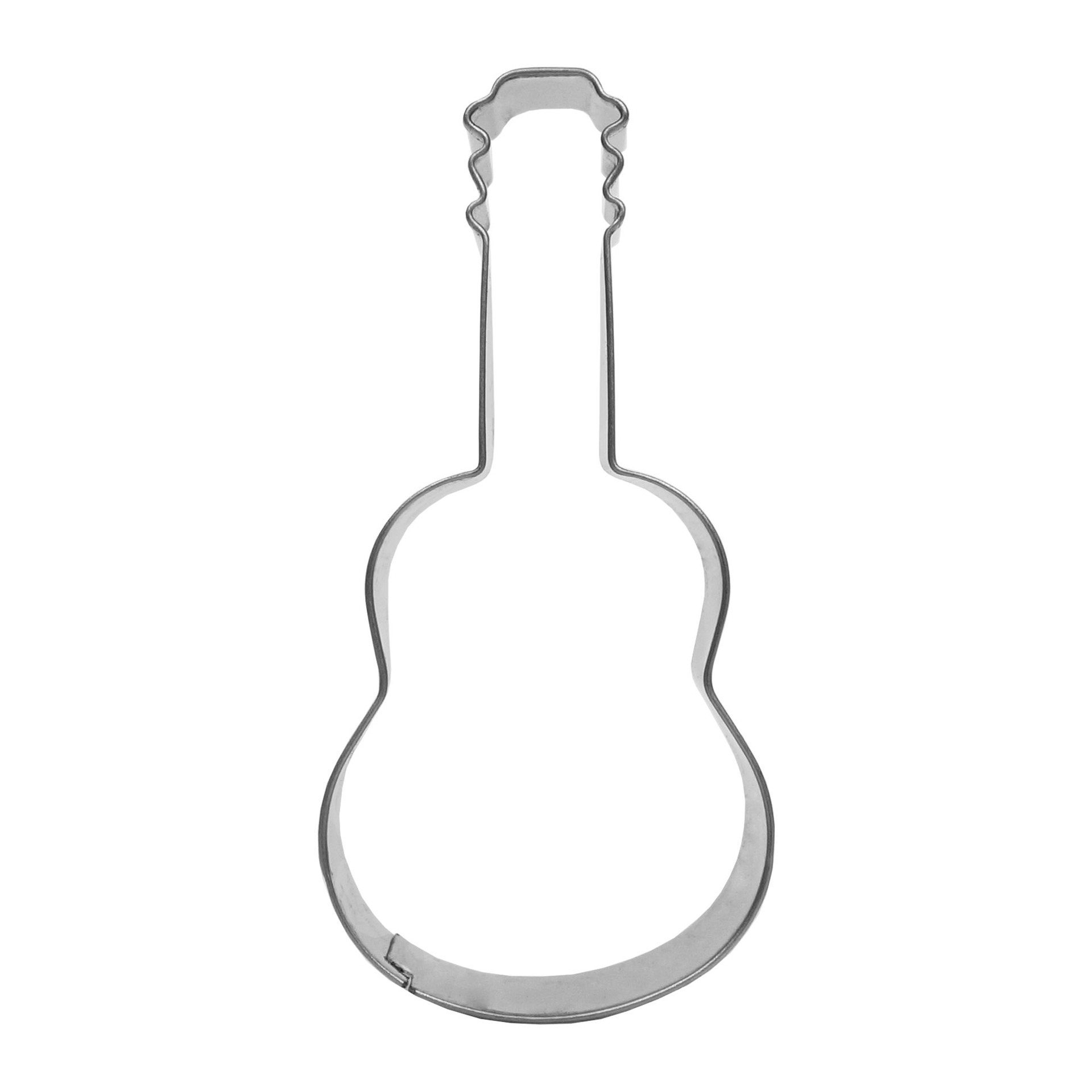 Title 2, Stainless Steel Stamper Guitar Cookie Mold