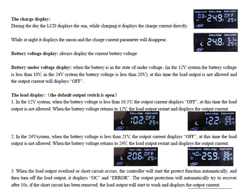 Title 10, Dual DC Port 12V24V20A Solar Controller