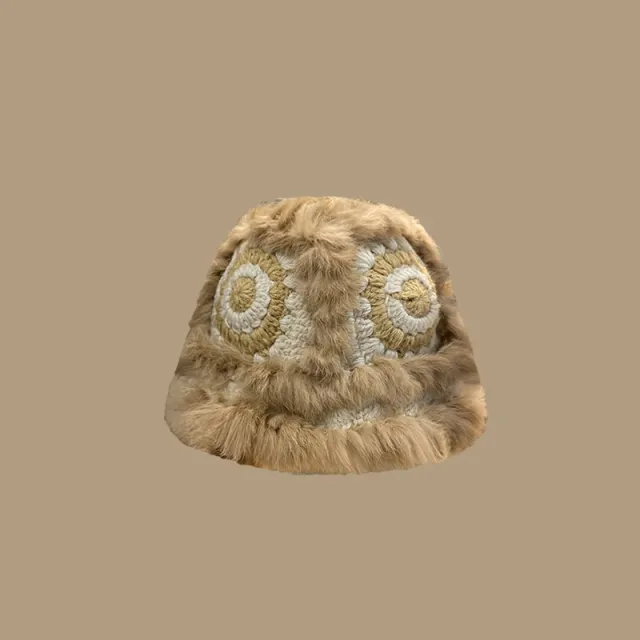 Autumn And Winter Warm Hand Knitted Wool Fisherman Hat Khaki - Shop at LoveMi