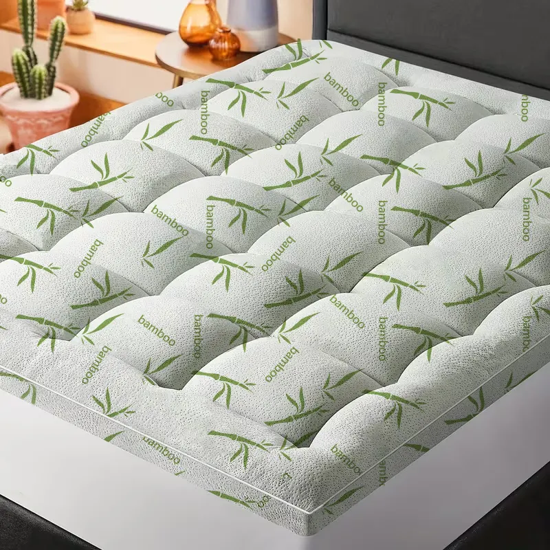 Cool Bamboo Mattress Topper Super Thick Breathable
