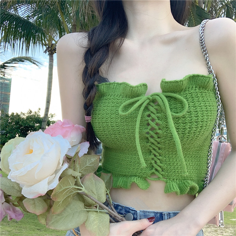 Wear Strapless Anti-glare Tube Top Vest In Summer