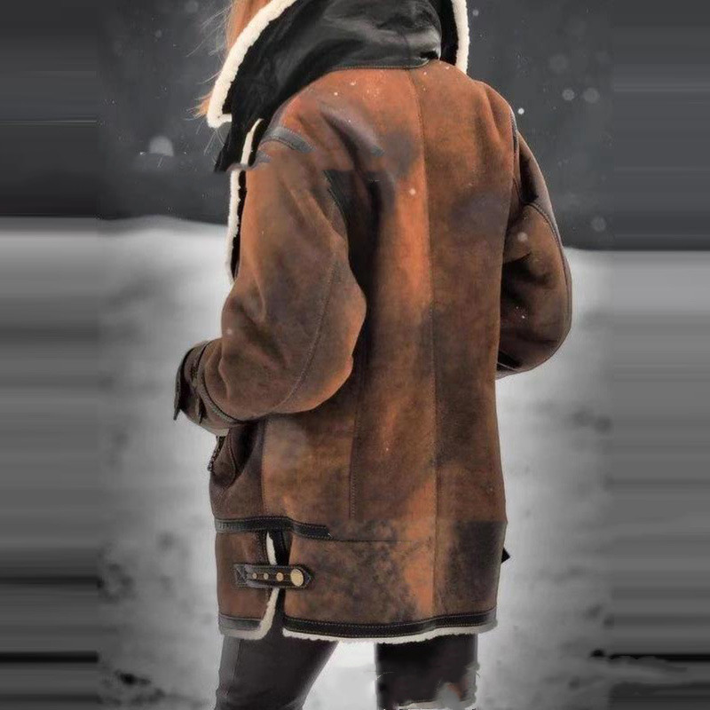 Explosive Mid Length Thick Long Sleeved Jacket