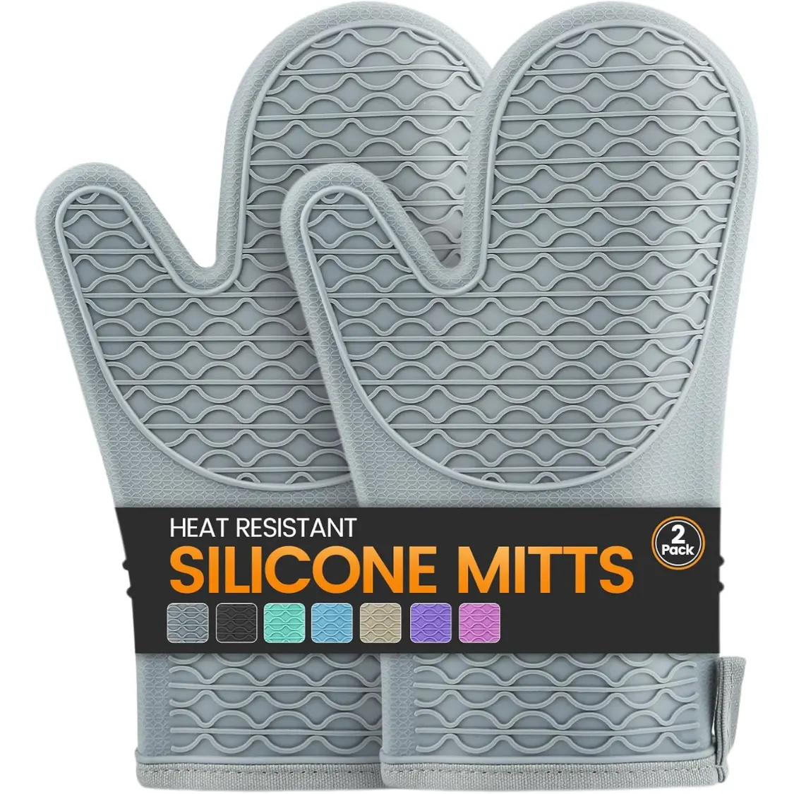 Silicone Oven Mitts, Heat Resistant Mitts