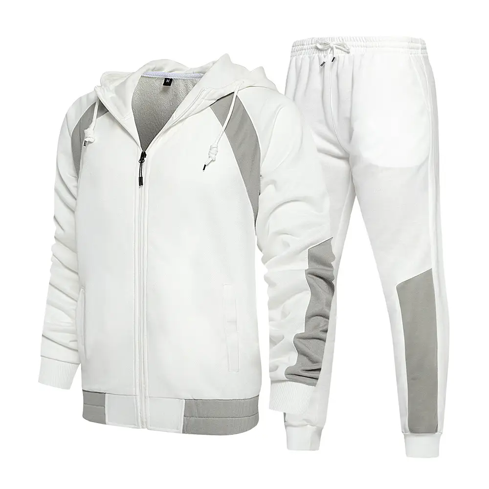 Youth Loose Color Matching Sweater Suit