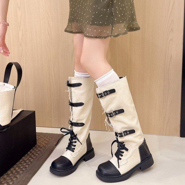 Fringe Knee-High Western Boots