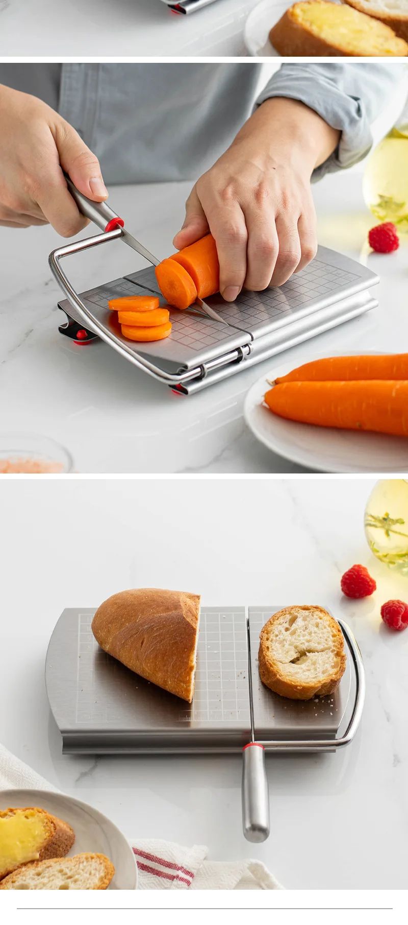 Title 1, Multifunctional Slicer Butter Cheese Ham Sausag...