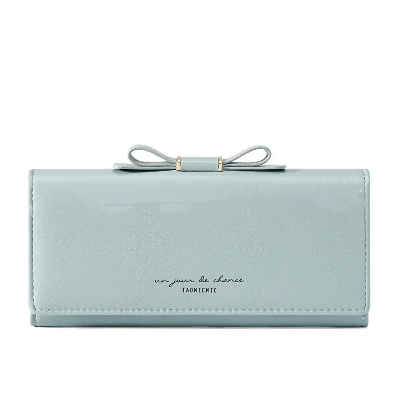 Ladies Large Capacity Long Clutch Wallet - Blue