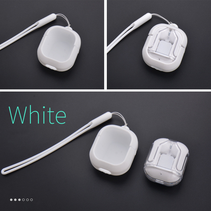 White headphone case