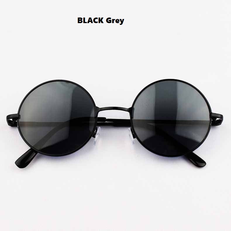 Title 8, Unisex Retro Spring Leg Round Frame Sunglasses