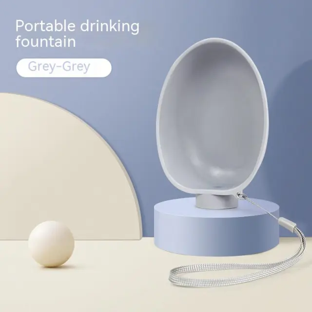 Portable Dog Drinking Bowl Outdoor Water Feeding Pet Outside Water Cup Dog Kettle For Small Breeds Dogs Pets Products Gray - Shop at LoveMi