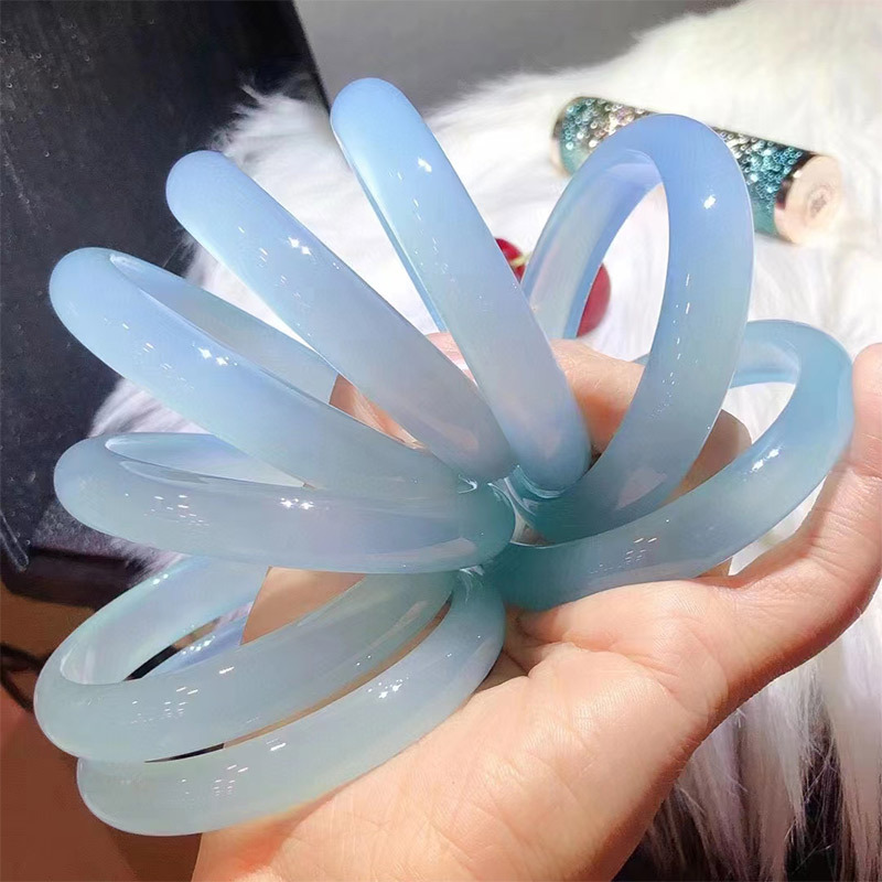 Title 1, Ice Blue Chalcedony Bracelet Women