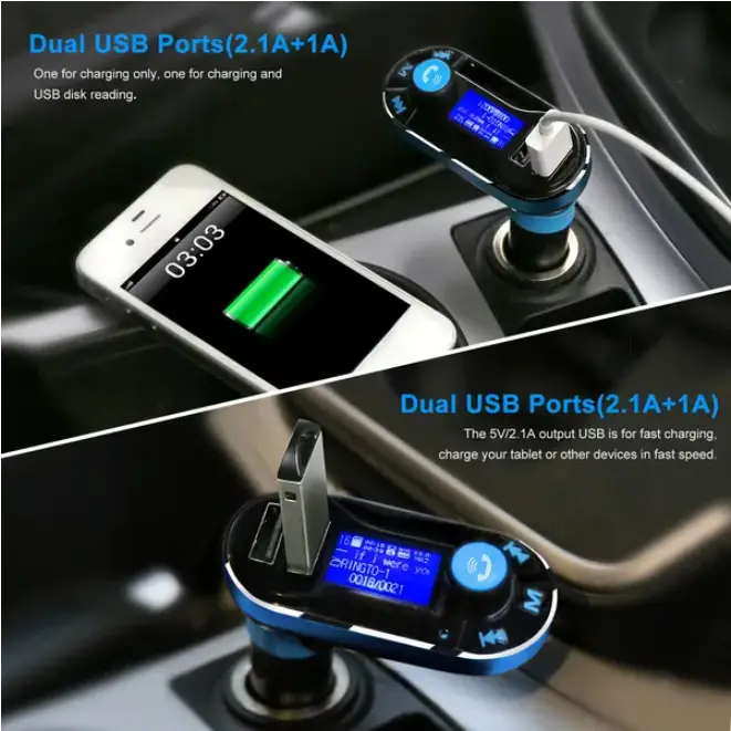 Car Mounted Wireless FM Transmitter