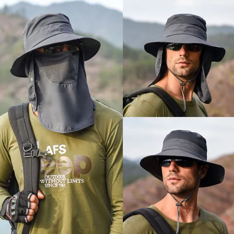 Multipurpose Outdoor Climbing Fishing Tourism Brim Sun Fisherman Hat
