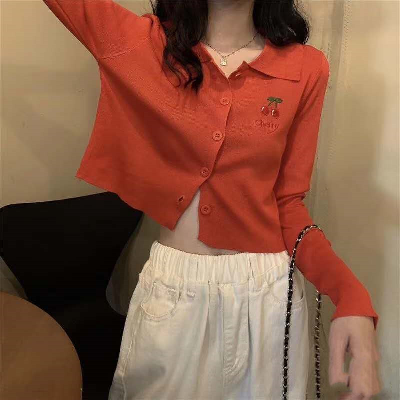 Girl Loose Lazy College Style Cardigan Coat - Image 39